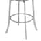 Armen Living Viper 26" Counter Height Swivel White Faux Leather and Brushed Stainless Steel Bar Stool LCVI26BAWH - alternate 2